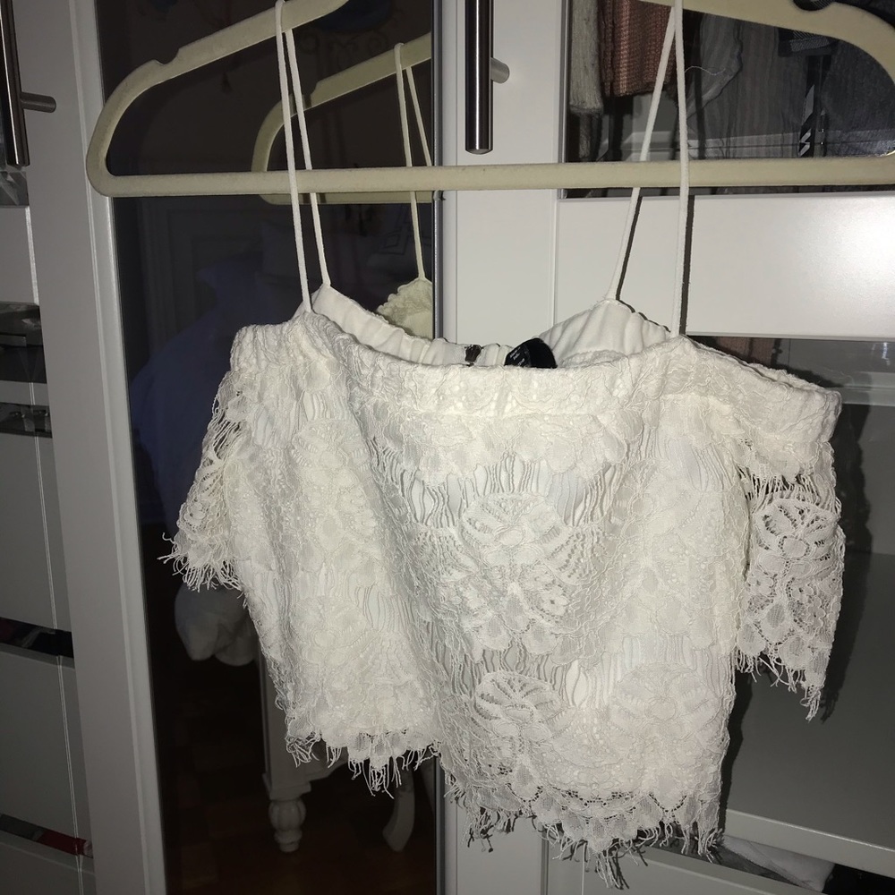 TopShop Lace CropTop